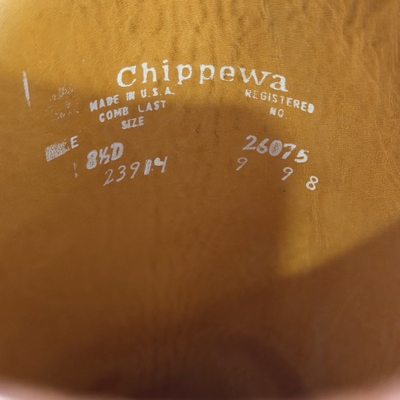 Vintage Chippewa 23914 Snake Boots 8.5D USA Made 17" Canvas Hunting Vibram Sole - Picture 8 of 10